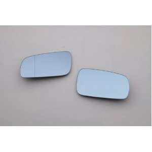  Blue Tinted Blind Spot Aspherical Side Mirror Glass Pair 
