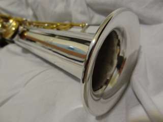 Silver Yamaha YSS 475 Intermediate Soprano Saxophone, Great Cond 