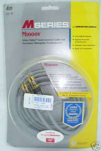 Monster Cable M1000V 4 meter Composite Video cable 050644087776  