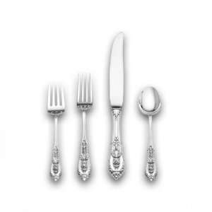   Rose Point 46 Piece Place Set with Cream Soup Spoon: Kitchen & Dining