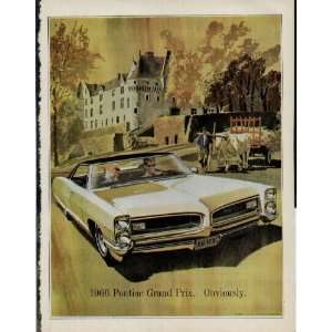  Obviously! .. 1966 Pontiac Grand Prix Ad, A5460A 
