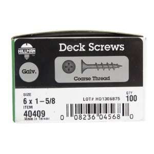  GALV DECK SCREW 6X1 5/8 [Misc.] 