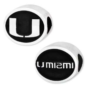  University of Miami Bead/Sterling Silver Jewelry