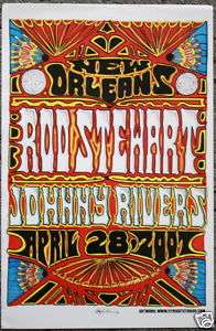 ROD STEWART johnny rivers Jay Michael CONCERT POSTER 07  