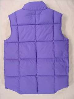LANDS END Goose Down Winter Vest (Womens Small) Blue  