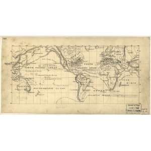   War Map Map of the world on the Mercator projection.: Home & Kitchen