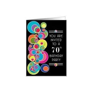  70 Birthday Party Invitations Pop Art Card: Toys & Games