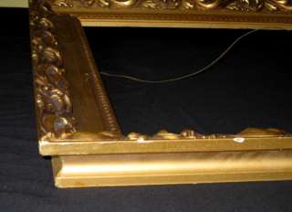   Ornate GILDED GESSO WOOD PICTURE FRAME 16 X 20 Marked CZECHOSLOVAKIA
