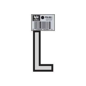 Hy Ko PS 20/L PS Series 3 1/4 Reflective Vinyl House Letter L (Pack 