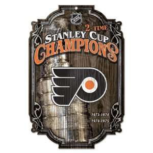   NHL Philadelphia Flyers Sign   Wood Champions Style: Sports & Outdoors