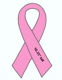 Make Your Own   PINK RIBBON APPLIQUE PATTERNS   6 sizes  