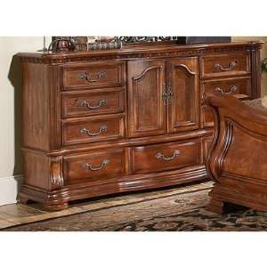  Cordoba Door Dresser in Burnished Pine: Home & Kitchen