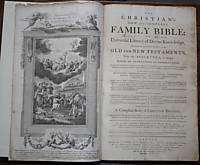 1790 Family BIBLE Thomas Bankes Folio 77 Engraved Plates Antique 
