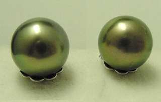 South Sea Black Pearls 11mm Ears #1695.1  