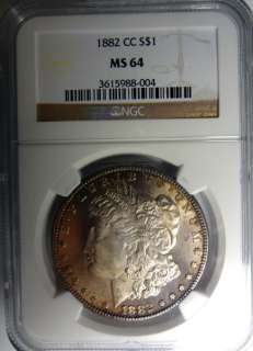 1882 CC MORGAN DOLLAR NGC MS64 SUPER  