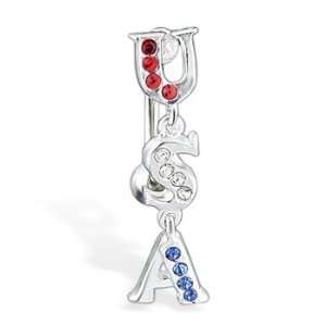  Reversed USA belly button ring: Jewelry