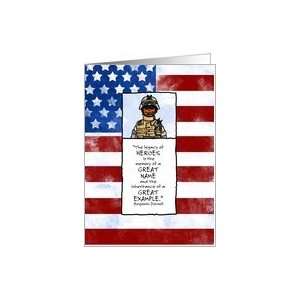  Army   Soldier Combat Armor   Memorial Day Card Health 