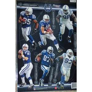  Indianapolis Colts Fathead NFL 6 Player Team Set Official 