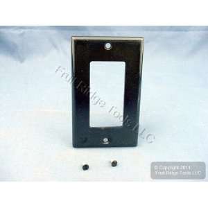 Leviton 80401 E Wallplate 1 Gang Decora Standard Size Plastic   Black