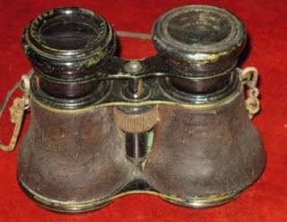   Marchand Pairs Binoculars All Origianl with Leather Case 1900s  