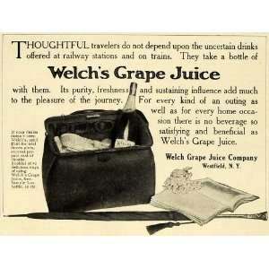  1906 Ad Welchs Grape Juice Health Fruit Beverage Bottle 