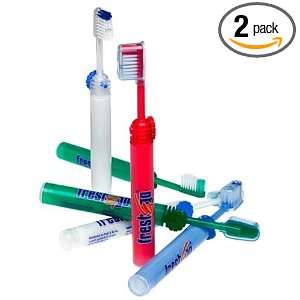 Fresh & Go Toothbrush & Paste, Adult, Colors my Vary, 6 Count Packages 