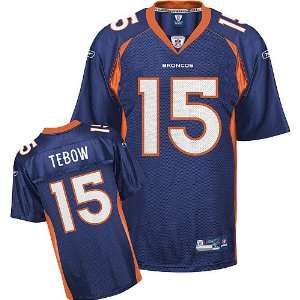 Tim Tebow #15 Blue Denver Broncos Reebok NFL Premier All Stitched 