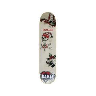 Baker Dustin Dollin Tattoo Skateboard Deck   8 x 32  