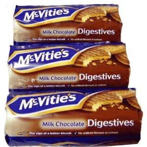 McVities Milk Chocolate Digestives 300g 3 Pack:  Grocery 
