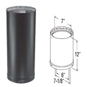  DuraVent 8612 12 Double Wall Black Pipe,: Home 