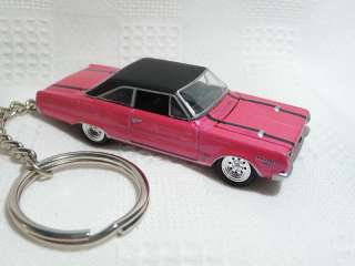1967 Plymouth GTX Belvedere Convertible Pink Fusha Key Chain  