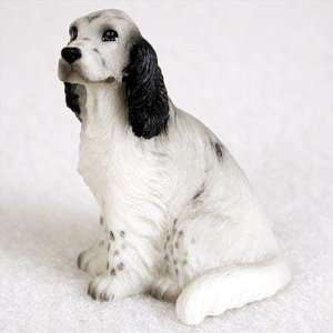  English Setter Miniature Dog Figurine   Black Belton: Home & Kitchen