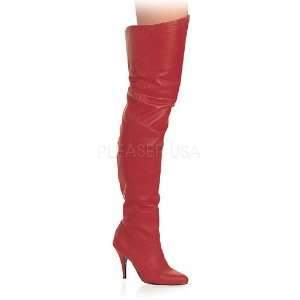  PLEASER LEGEND 8868 Red Leather (P) Boots 