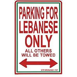  Lebanon Metal Parking Signs: Patio, Lawn & Garden