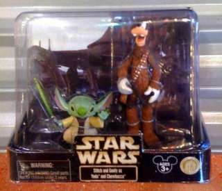 Star Wars Tours Stitch as Yoda & Goofy Chewbacca figure  