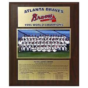  MLB Braves 1995 World Series Plaque: Sports & Outdoors