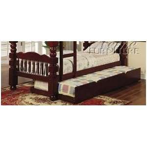  Benji Cherry Twin Bunk Bed Trundle for 2570C Bunk Bed 