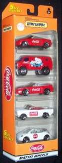 MATCHBOX GIFT SET OF 5 COCA COLA CARS ISSUED IN 1999 MWB  