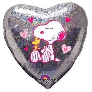    Love Balloons   18 Snoopy Love Hearts Holographic: Toys & Games