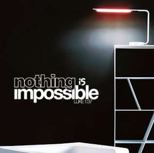 Nothing is Impossible LUKE 1:37 Religious Vinyl Wall Quotes Decal 