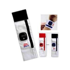 Wristband sport timer with a zippered pouch, timer and LCD alarm clock 