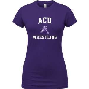   Wildcats Purple Womens Wrestling Arch T Shirt: Sports & Outdoors