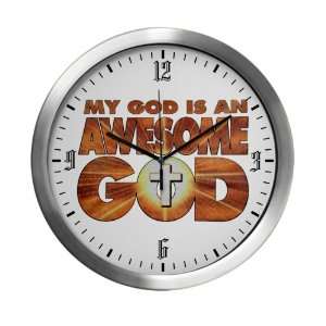    Modern Wall Clock My God Is An Awesome God: Everything Else