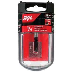  Skil 91103 Straight 2F 1/4 Inch Shank Router Bit, 1/4 Inch 