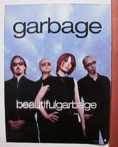 Garbage Promo Poster Great Band shot 2 sided  