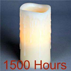   Hour Drip Effect Battery Operated Flameless LED Candle with Dual Timer