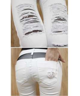 BLACK NET ripped WHITE skinny jeans 25 26 27 28 29 30  