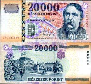 Hungary hungarian 20000 Forint HUF UNC  
