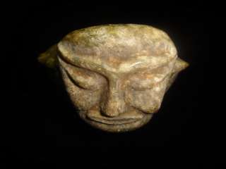 Yangshao Culture Jade pot with figure head design  