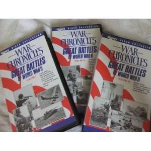 WAR CHRONICALES GREAT BATTLES OF WORLD WAR II VOL I, II ,III 
